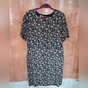 JRT blue floral print dress size 14